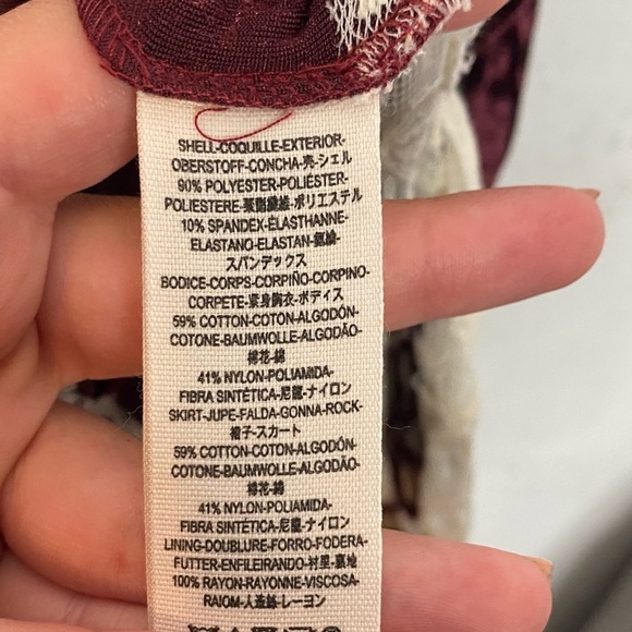 Free People Velvet Floral Lace Velour Maxi Dress Size 8 - Picture 10 of 11